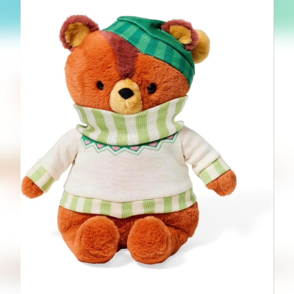 Wild Republic Amazon Exclusive 2024 Holiday Bear 14” Eco-Friendly Plush